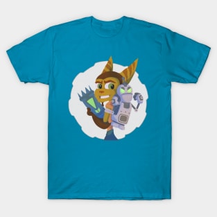 Lombax and Robot platformers T-Shirt